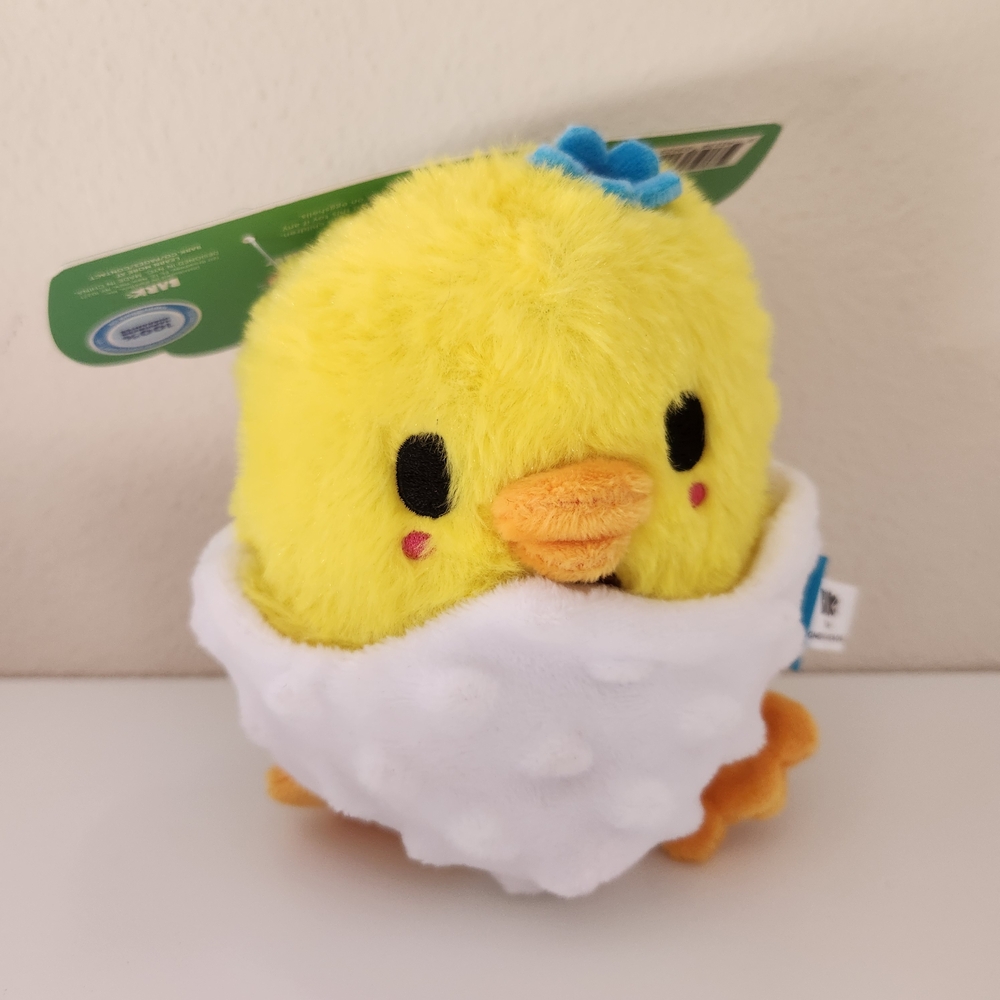 Yellow Chick Dog Toy Plush Squeaker Small Puppy Toy Cute Spring Chicky Baby Bark